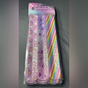 3 New Unicorn and Rainbow Party Slap Bracelets